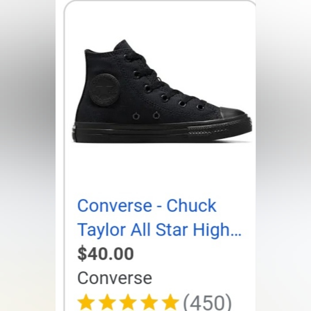 Converse Chuck Taylor(like new) blk.